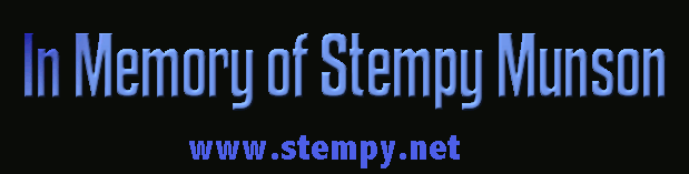 In Memory of Stempy Munson